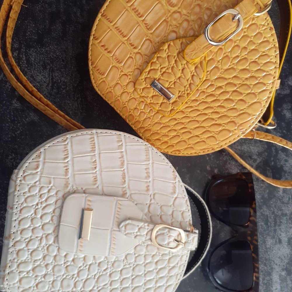 Faux Crocodile embossed bag